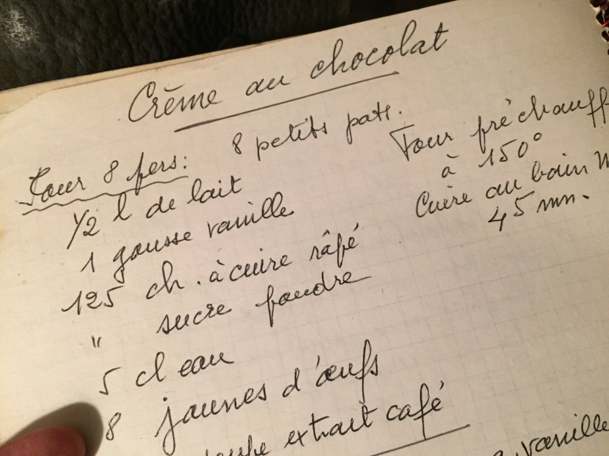 Pour détendre l'atmosphère, une petite recette qui traîne dans un cahier #Madeleineproject https://t.co/oj8xmnkQRw